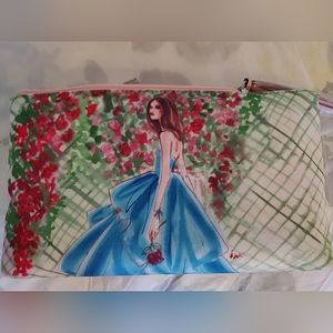 NWT Women's HENRI BENDEL Colorful Cosmetic Case Zipped With One Handle